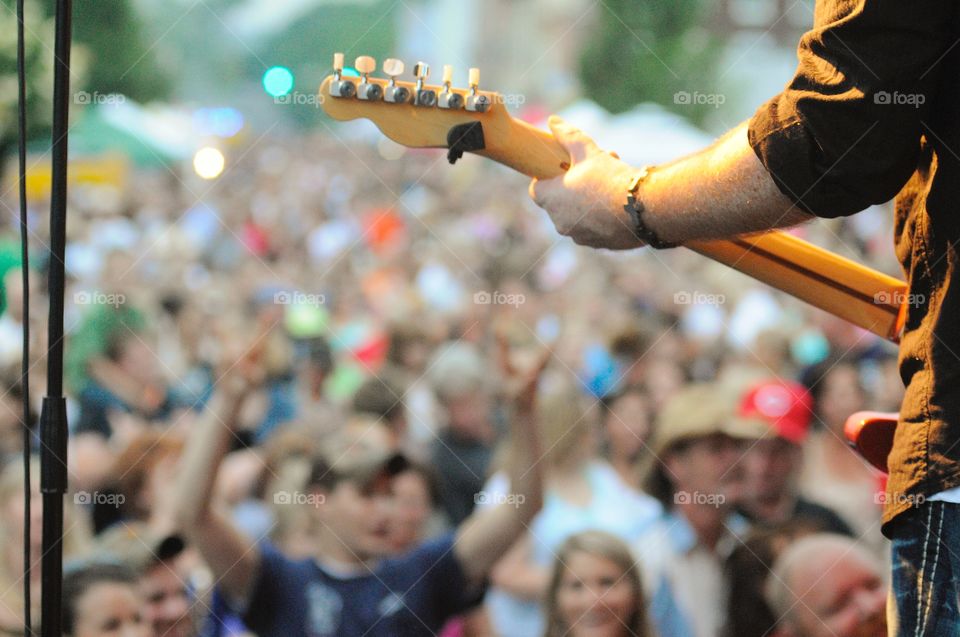On stage looking out