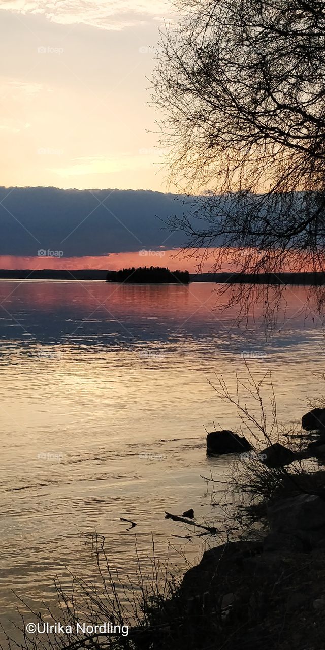 Sunsets in Kalix in the north of Sweden