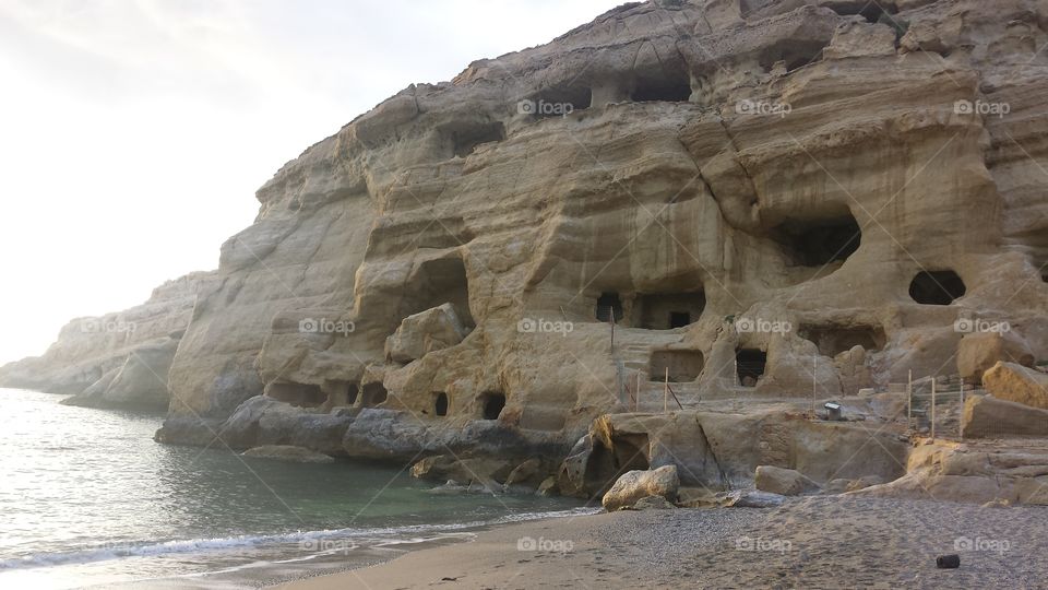 Matala caves. Greece
