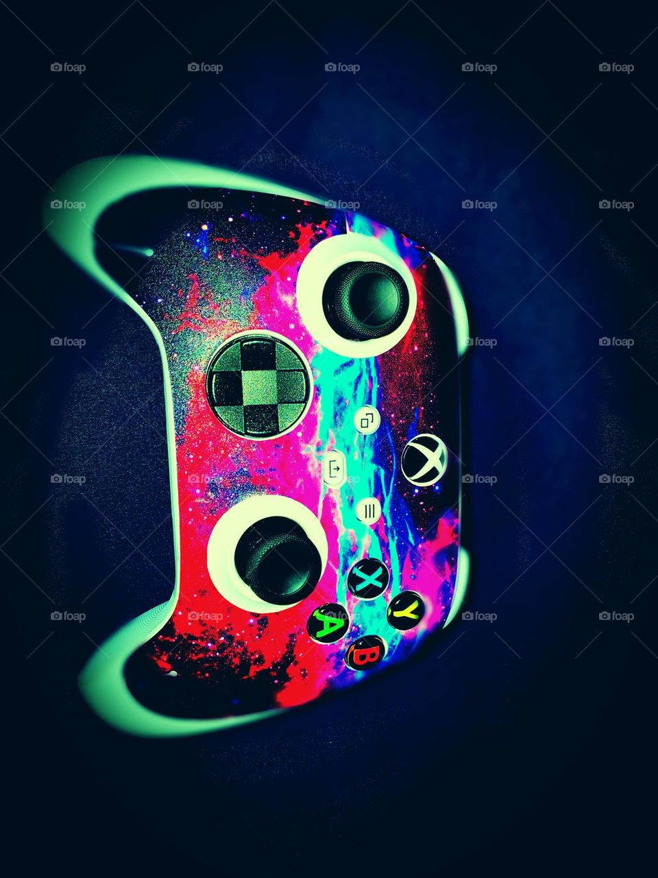 Neon xbox controller