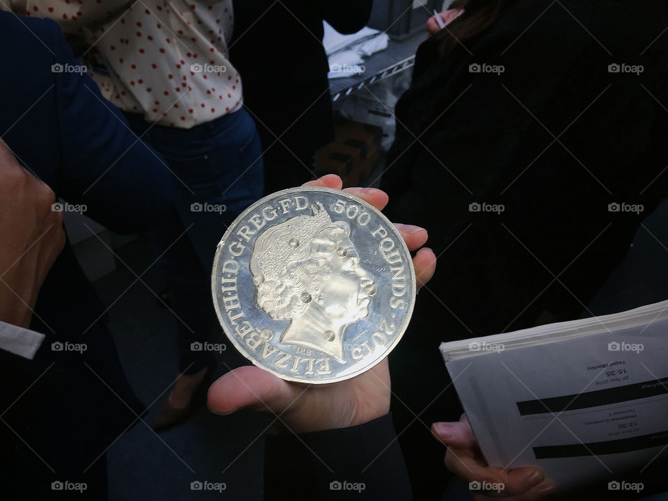 Queen's silver coin