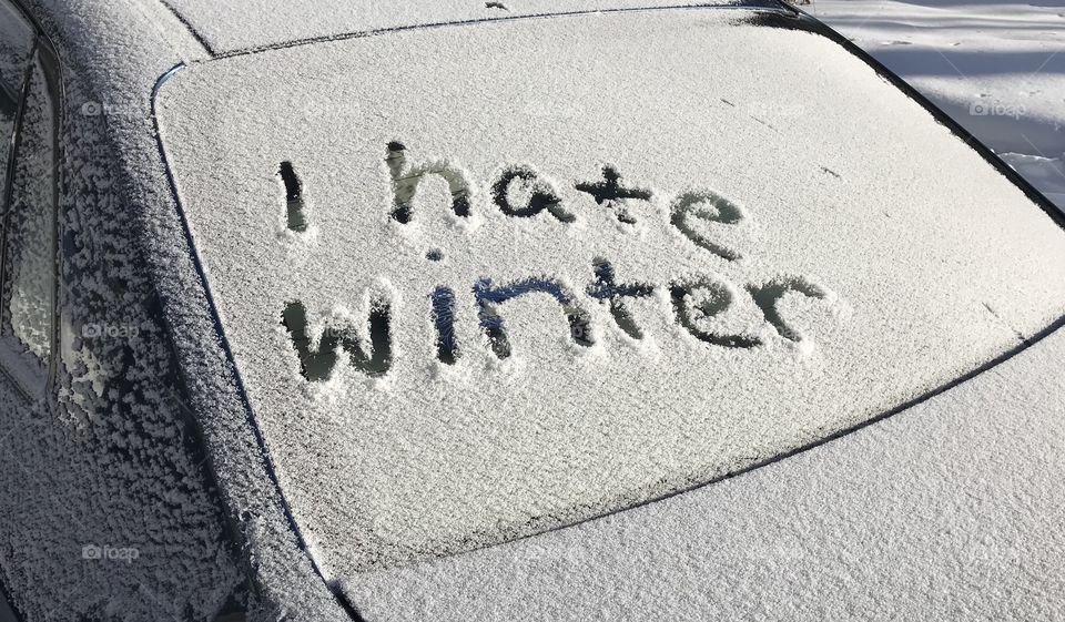 I hate winter