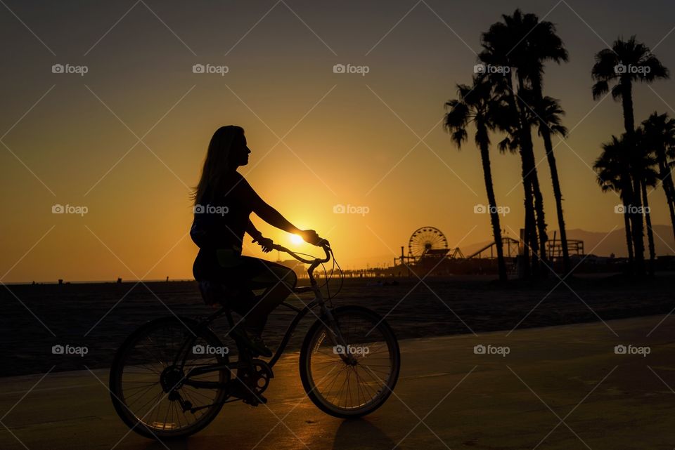 Beach, Sunset, Sun, Ocean, Dawn