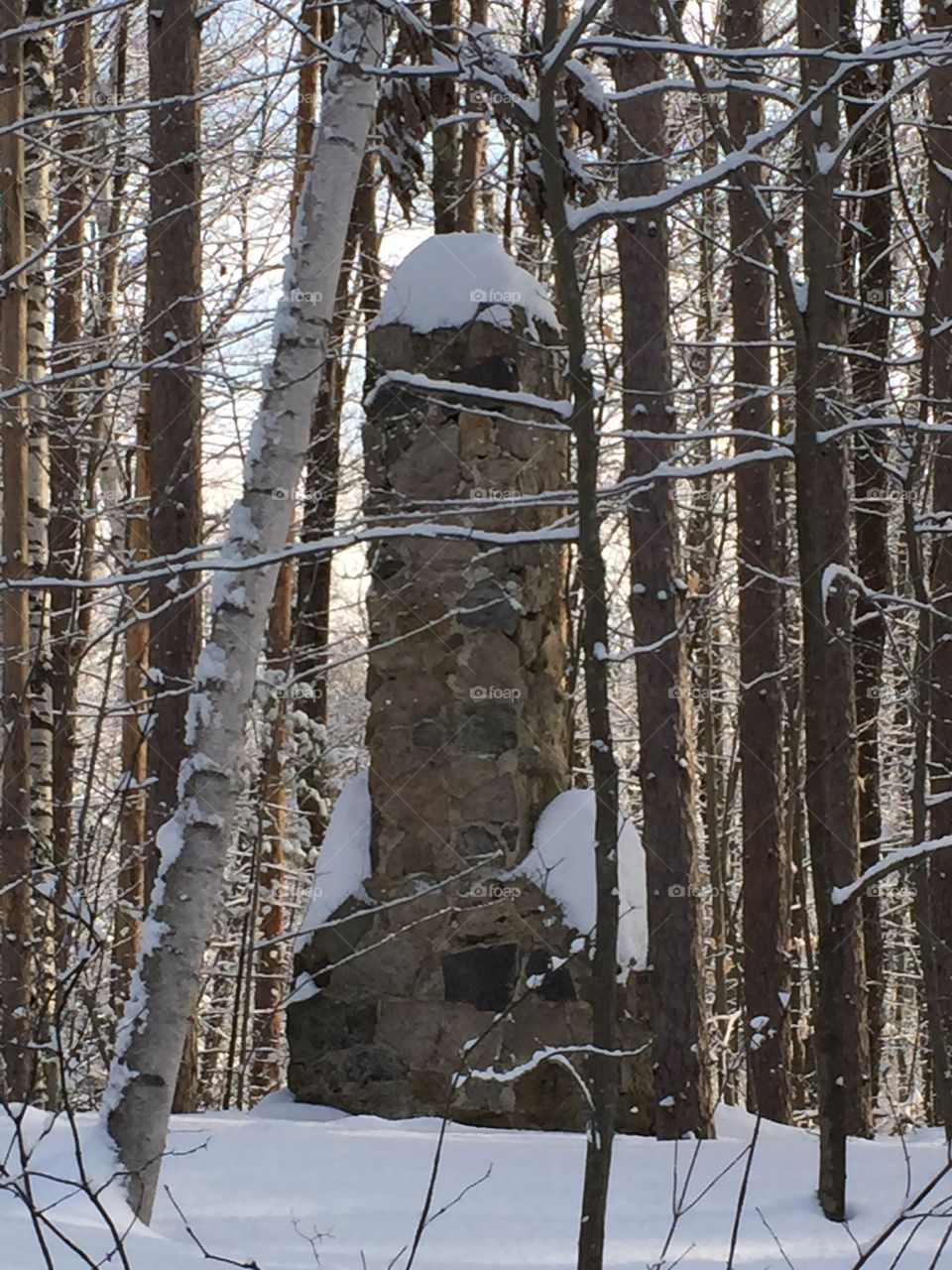 Old forgotten chimney 