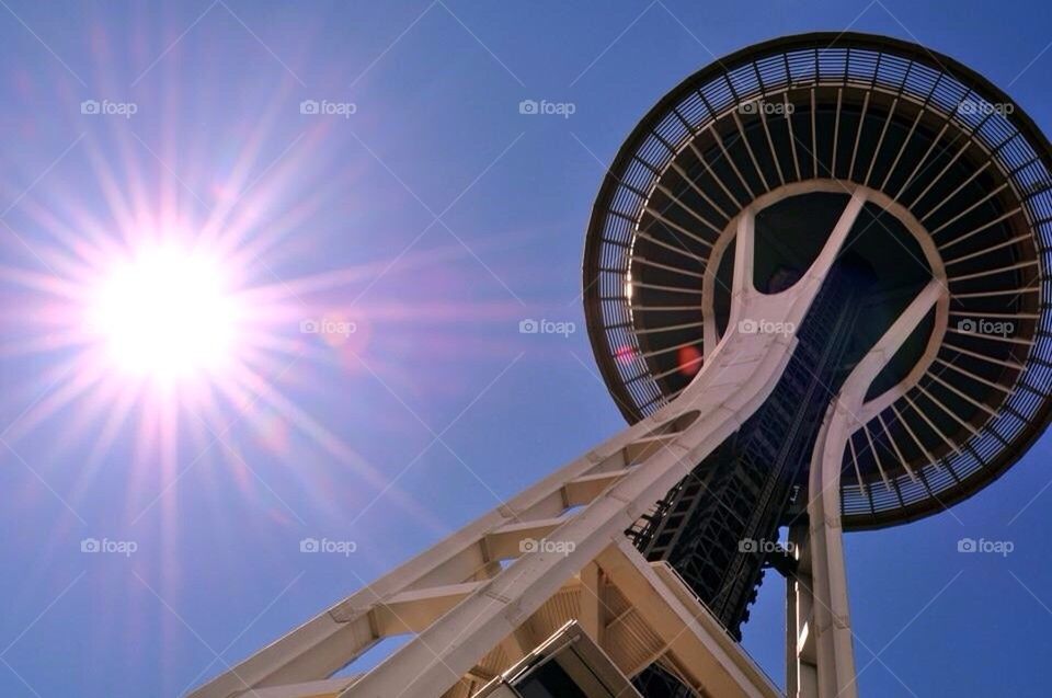 Space Needle in Spring