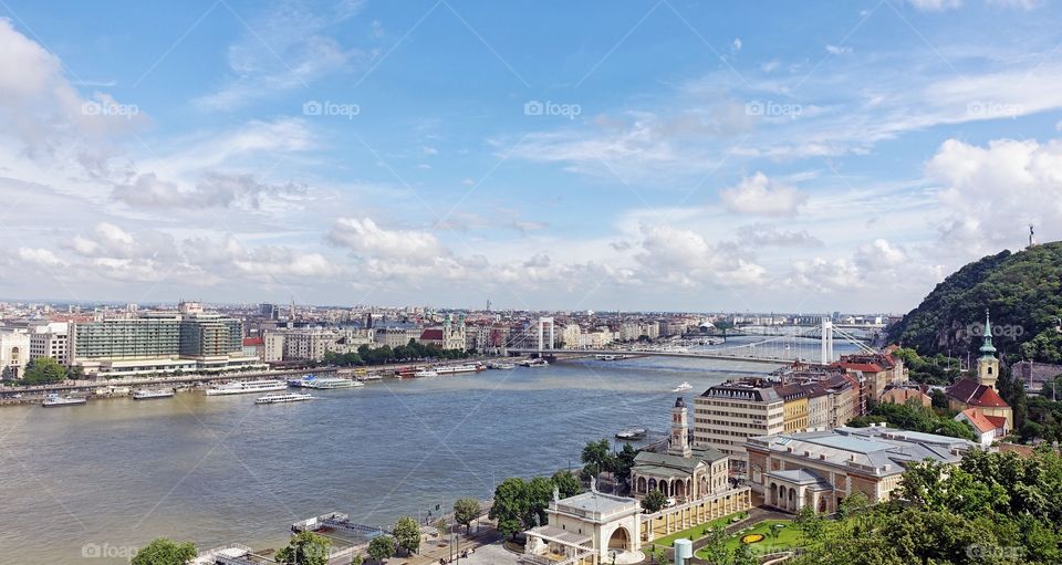 Budapest. View over the Danube river