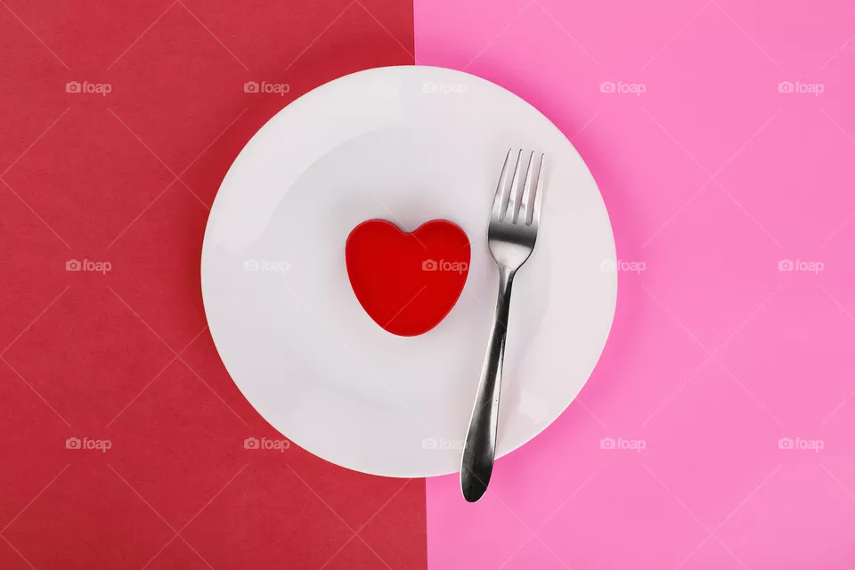 love served - happy valentine's day concept