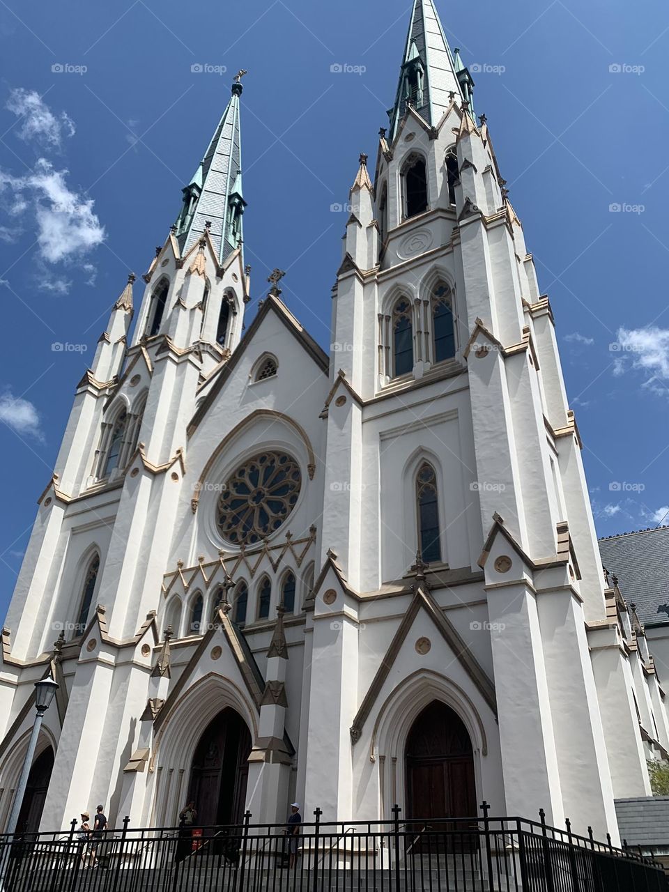 This absolutely towering cathedral I saw while exploring. {Savannah, GA}