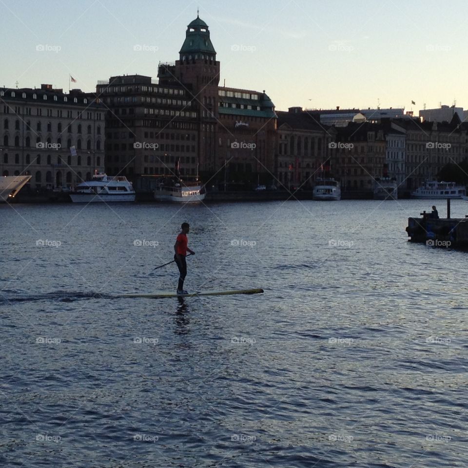 Standup paddle in Stockholm