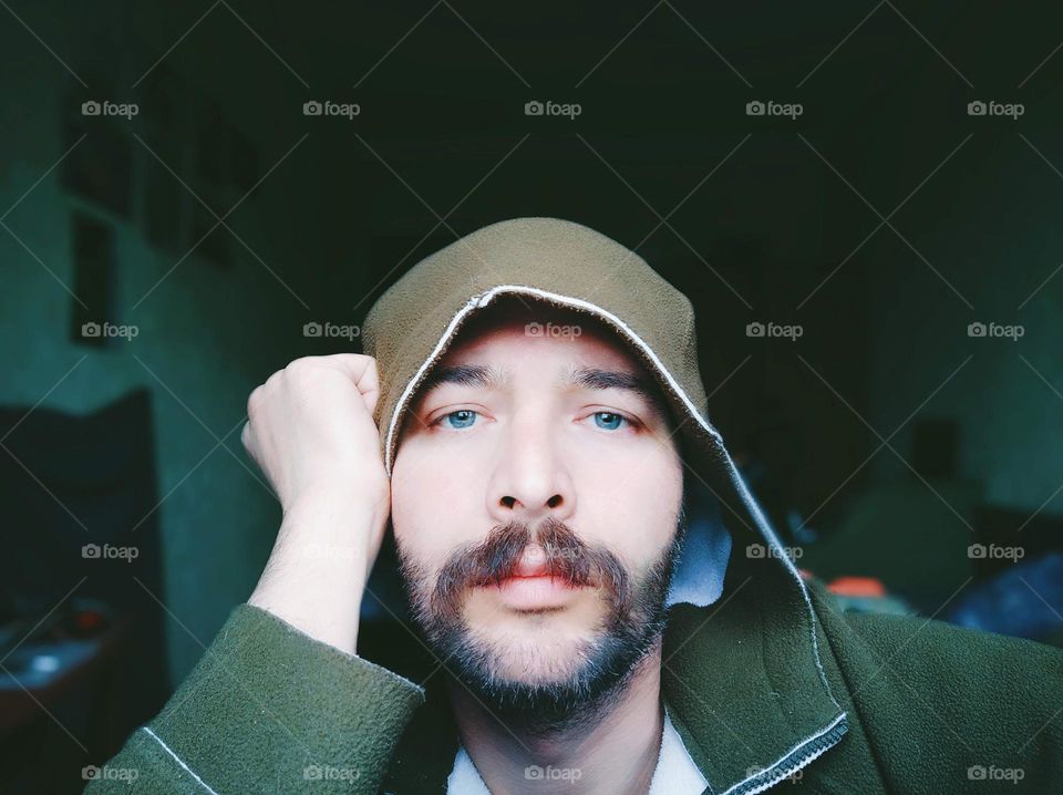 selfie of a man with a beard