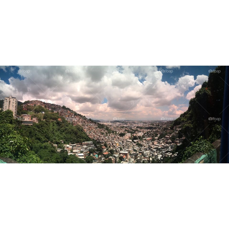 Panoramic view of Rio de Janeiro - Brazil. #favela