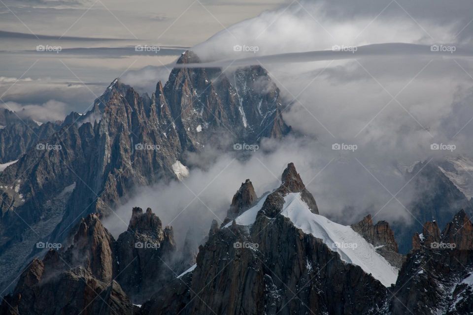 Mountains in the clouds 