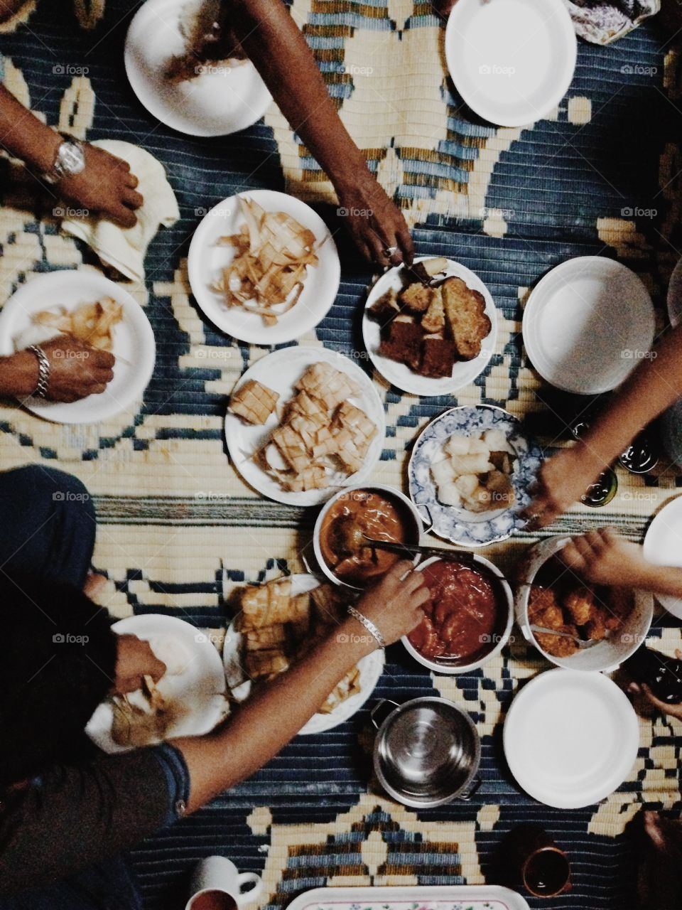 The Aidilfirti Selebration Dinner With Ketupat Rendang