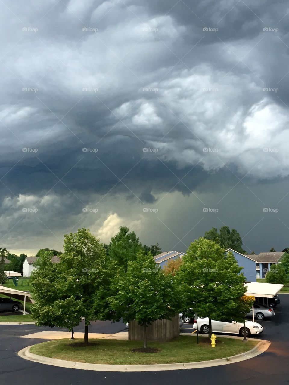 Storm clouds over Lansing. Storm clouds over Lansing