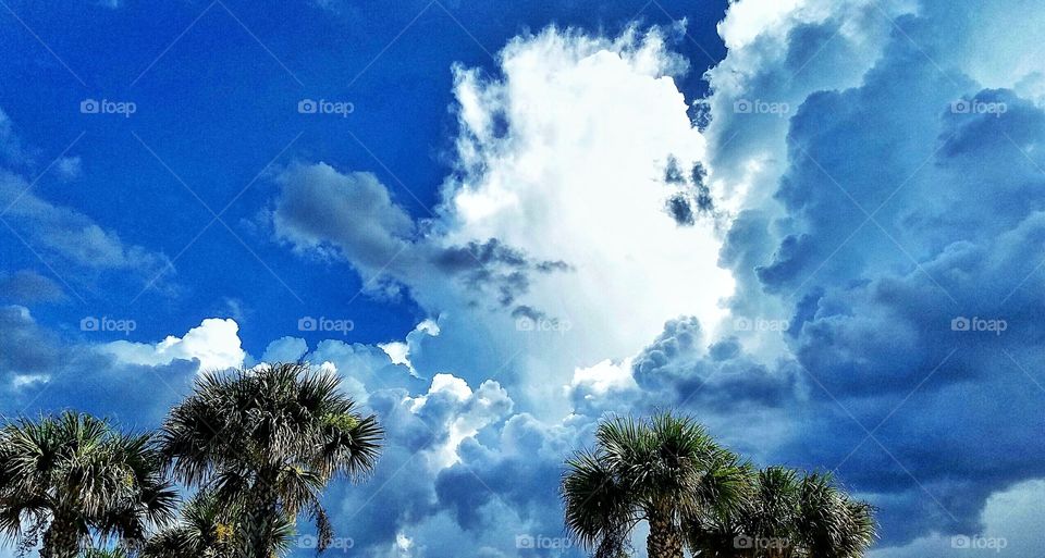 Florida storm clouds