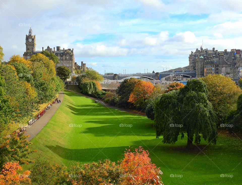 Princes street gardens, Edinburgh