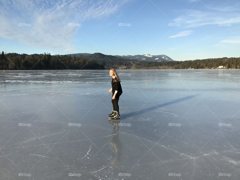 Skate date on the lake 