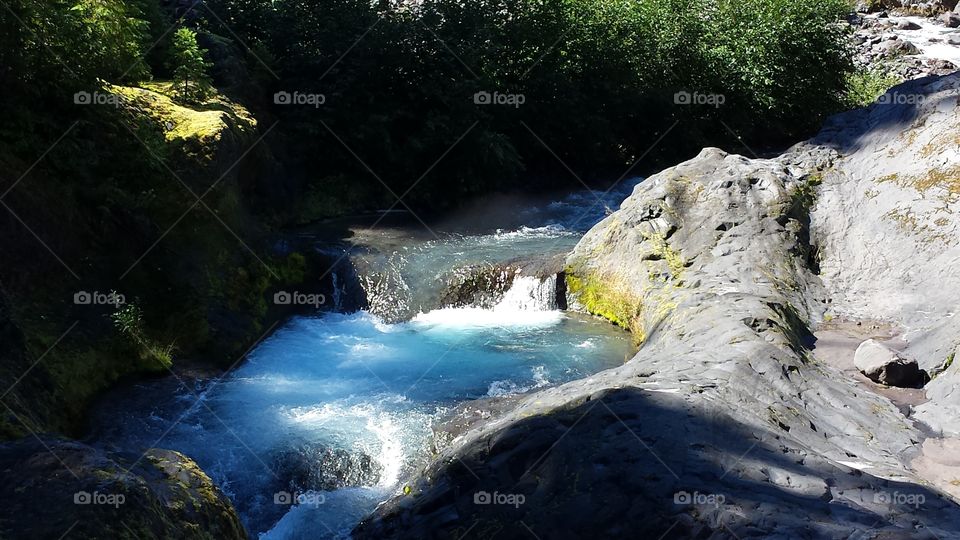 Water, Waterfall, No Person, River, Landscape
