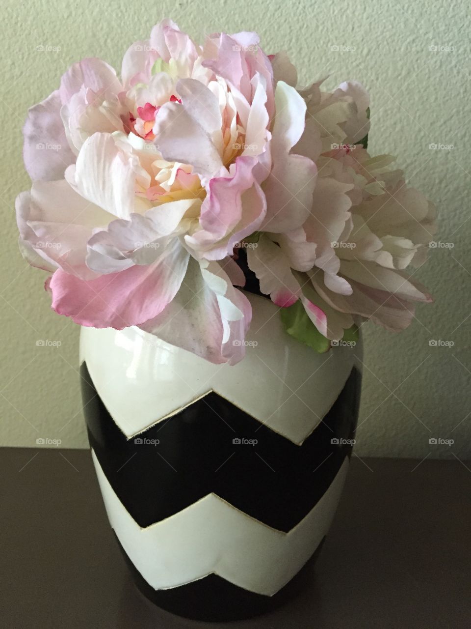Chevron And Flowers . Chevron flowers vase 
