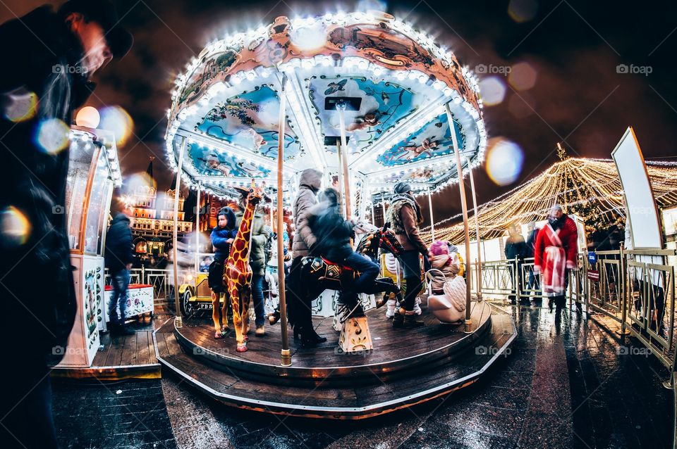 Carousel, Carnival, Festival, Entertainment, People