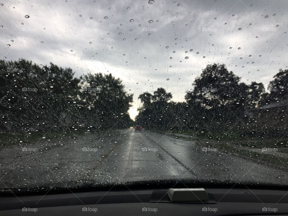 Rain and on the road
