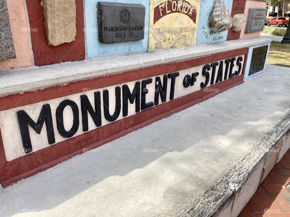 Monument of States in Kissimmee Florida 
