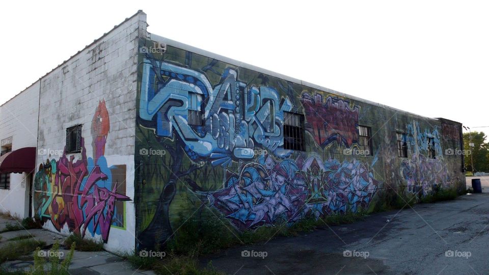 Graffiti on Building in Kansas City