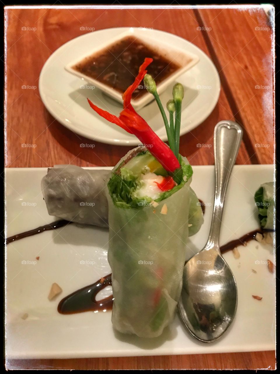 Siem Reap Restaurant take on fresh spring roll