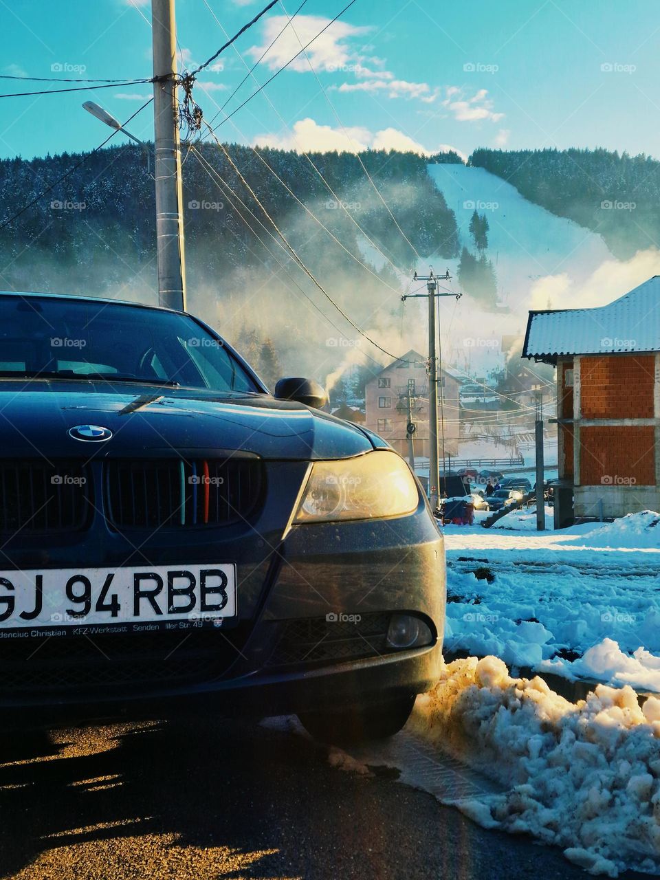 Bmw in the snow