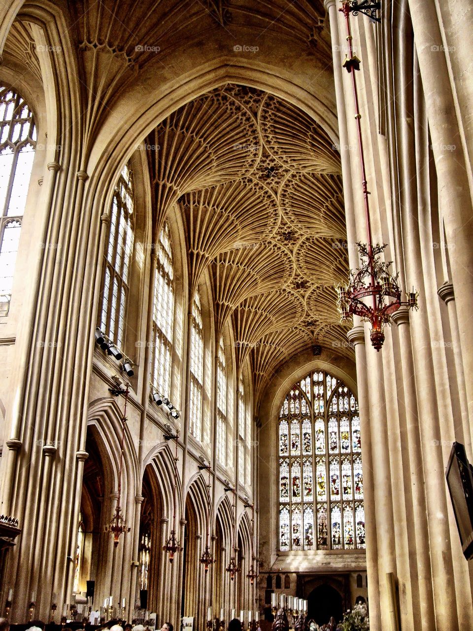 Abadia de Bath. Interior de la Abadia de Bath (Bath - England)