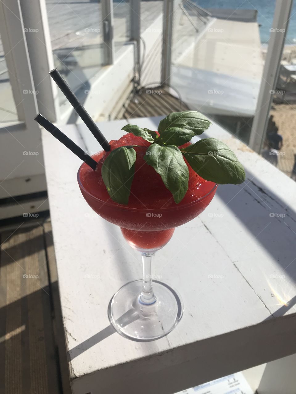 Cocktail in the sun