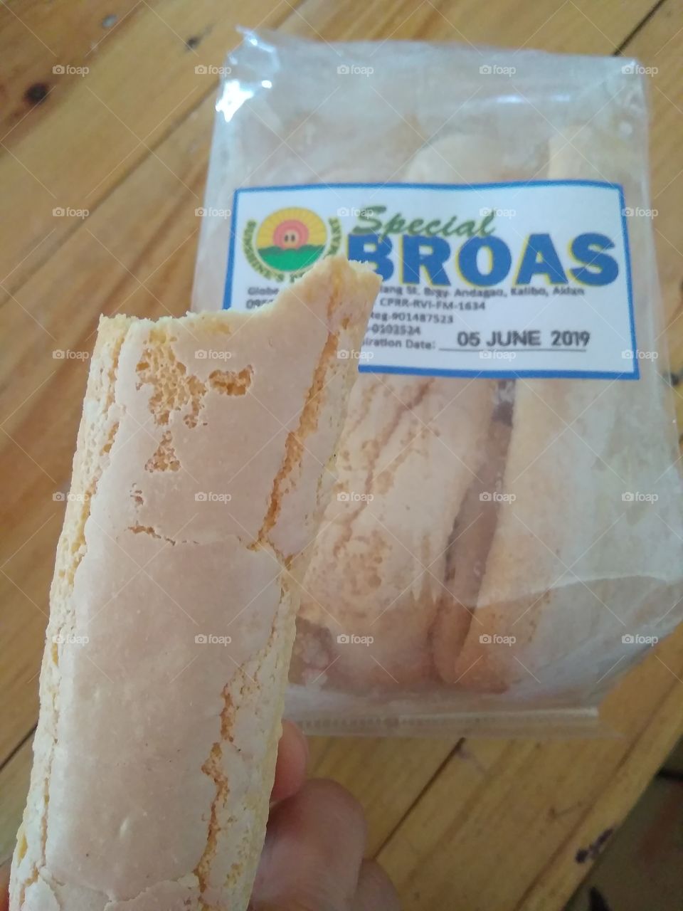 Delicacy or snack. Broas is sweet and it is something that will melts in your mouth. It's soft like marshmallow but it's not bouncy. It's. brittle. It's yummy