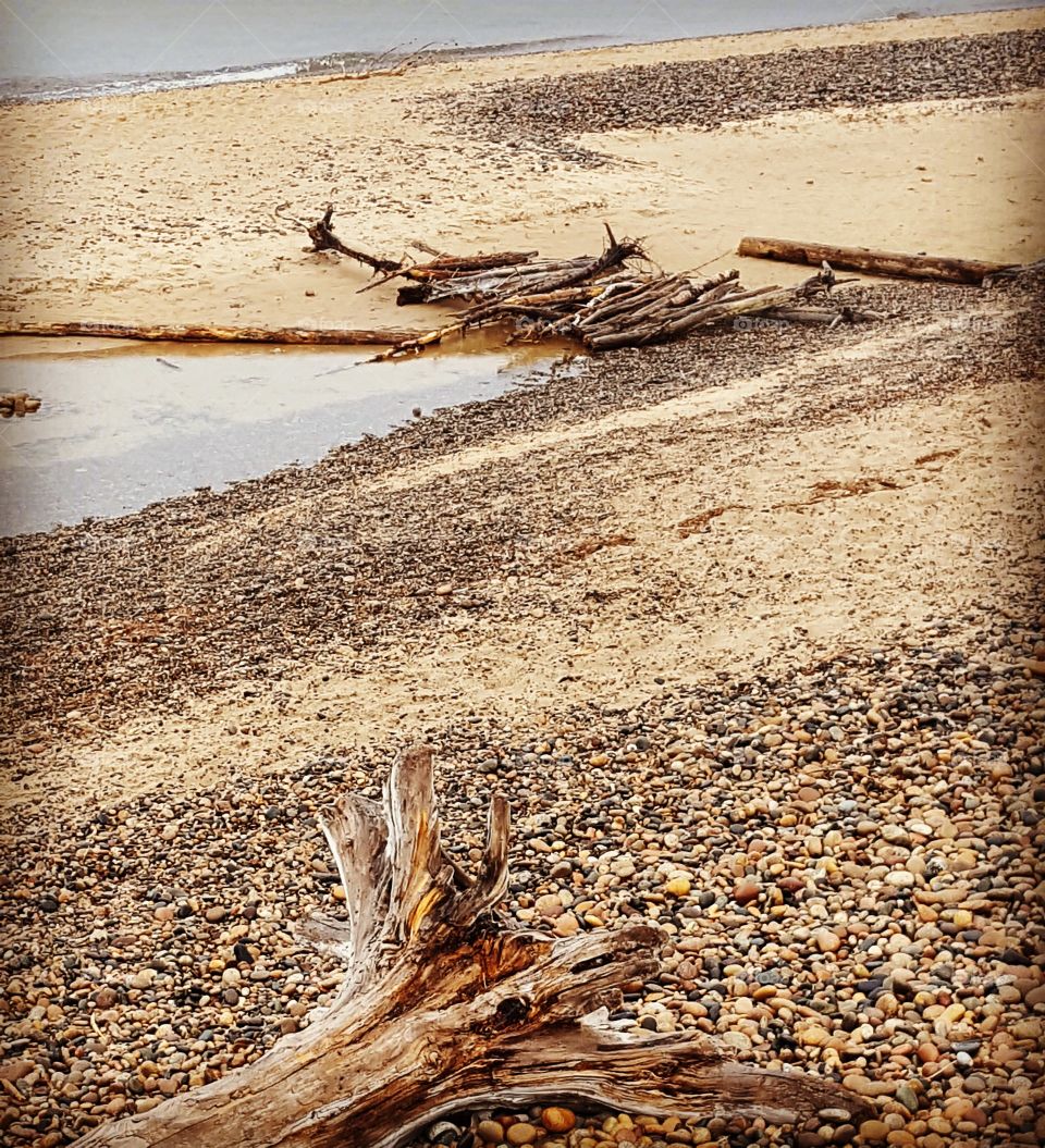 beach in Upper Michigan