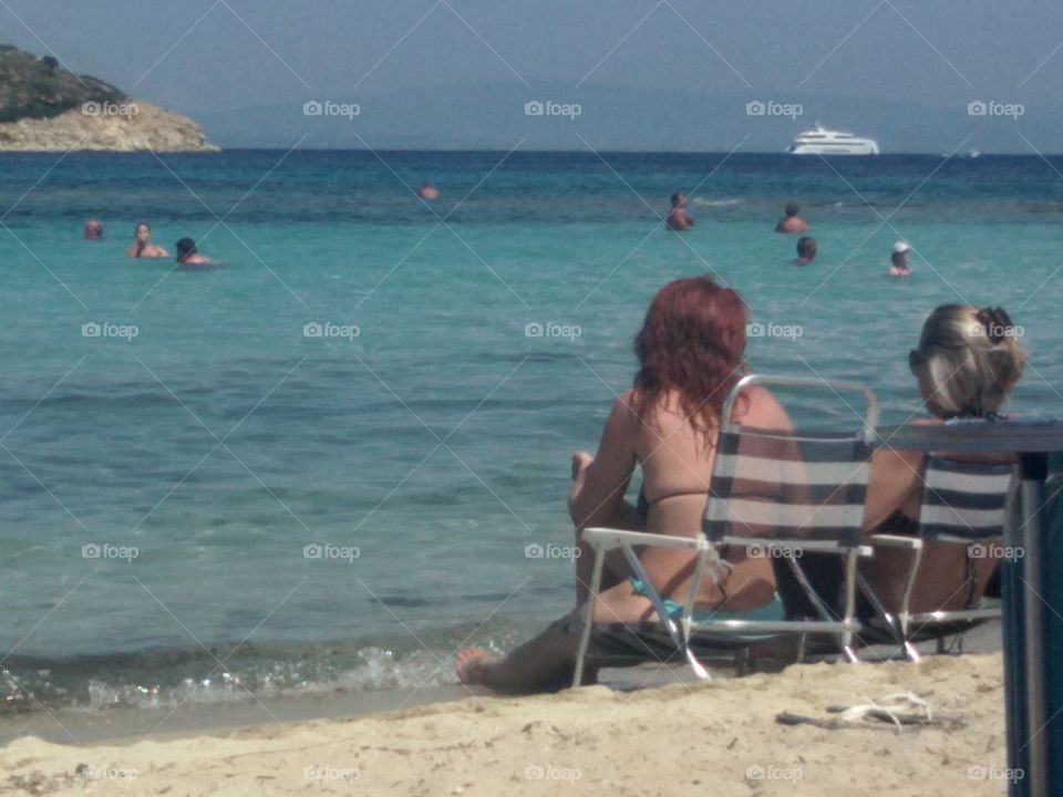 Beach,sand and sea in Greece