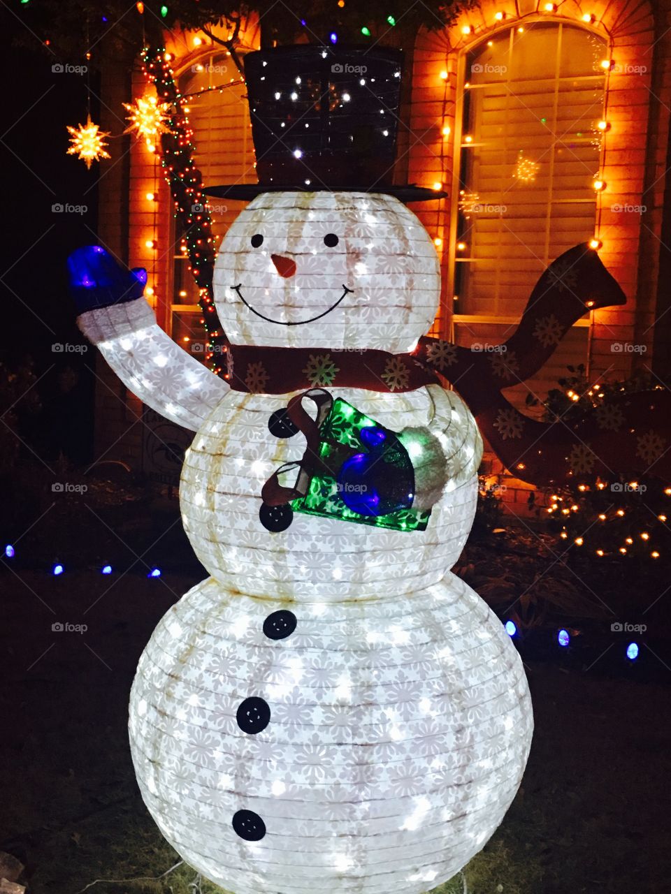 Glowing snowman
