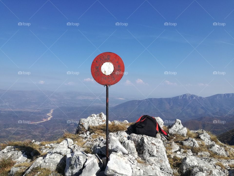 Mountain top a characteristic landmark