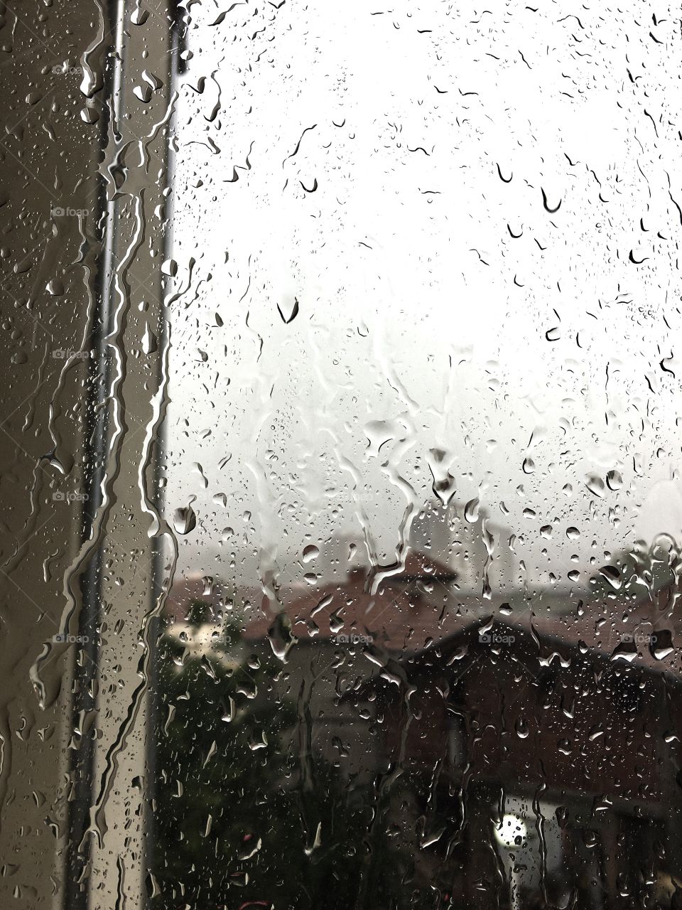 Raindrops on my window 