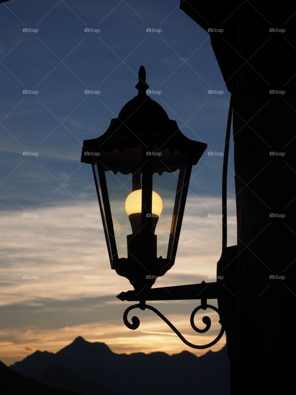 lamp on street