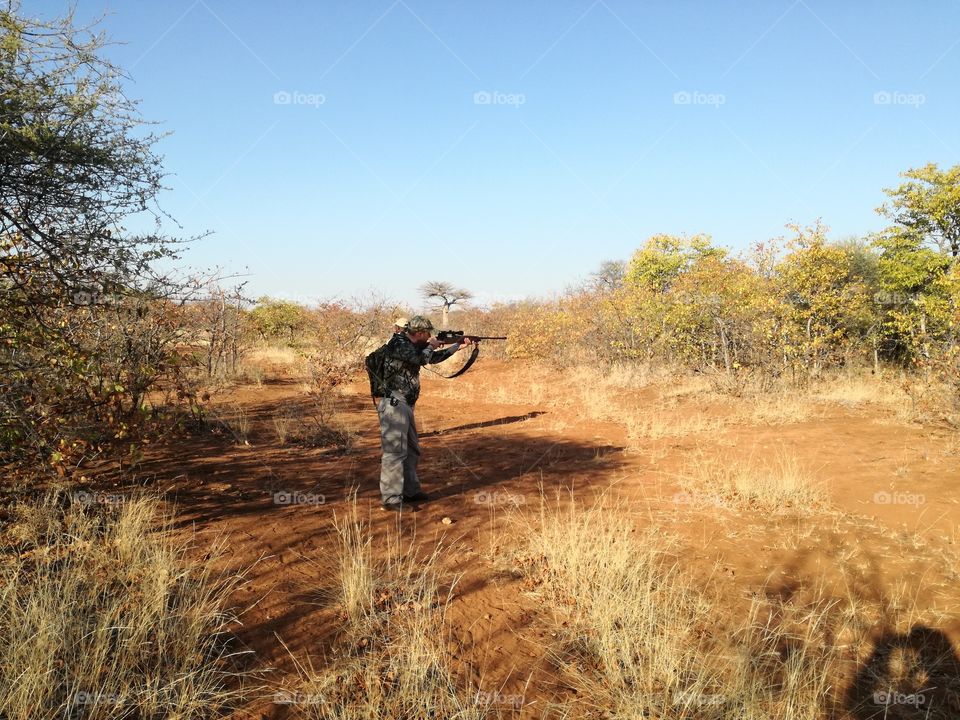 Hunting in action