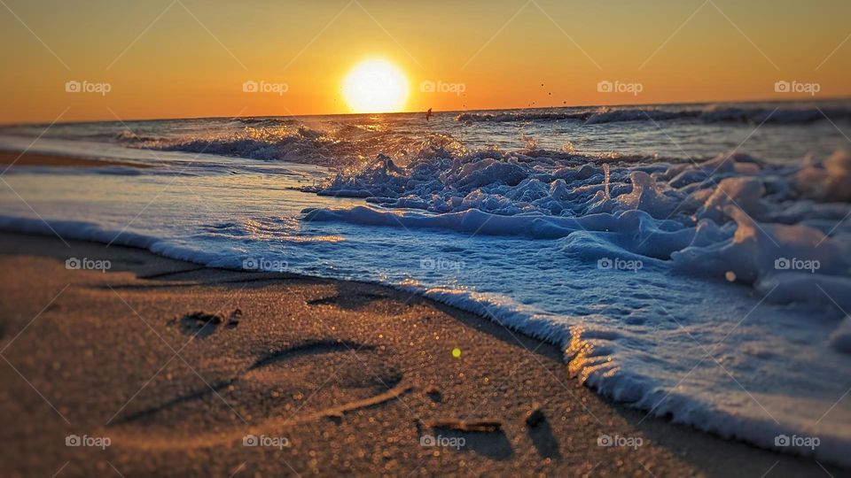 Footprints in the sand