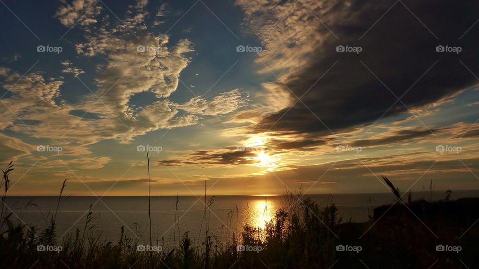 Sunrise over Lake Michigan...