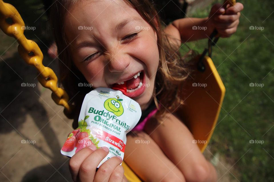 Fun product photo with girl