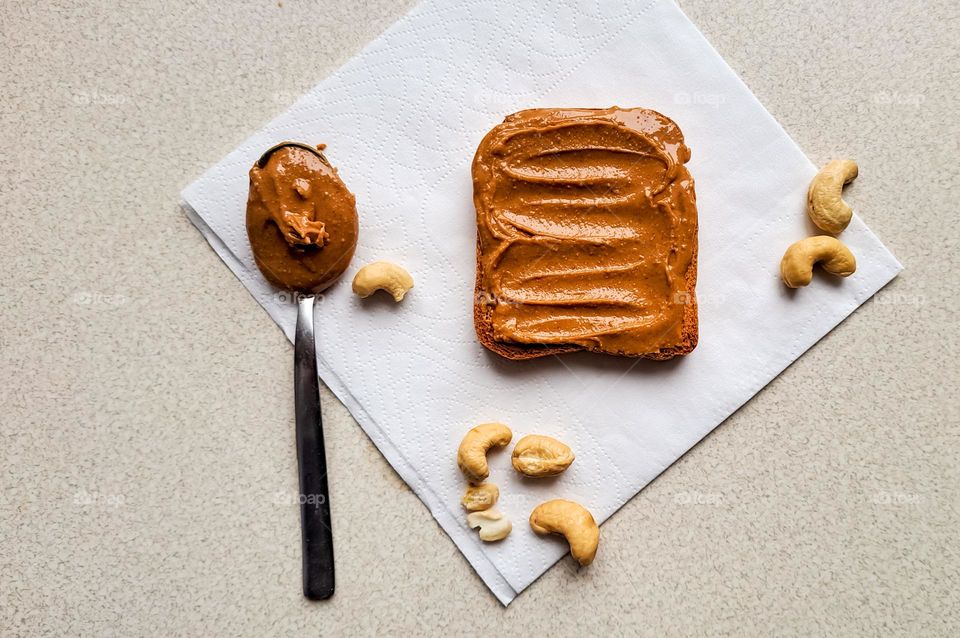toast with nut butter