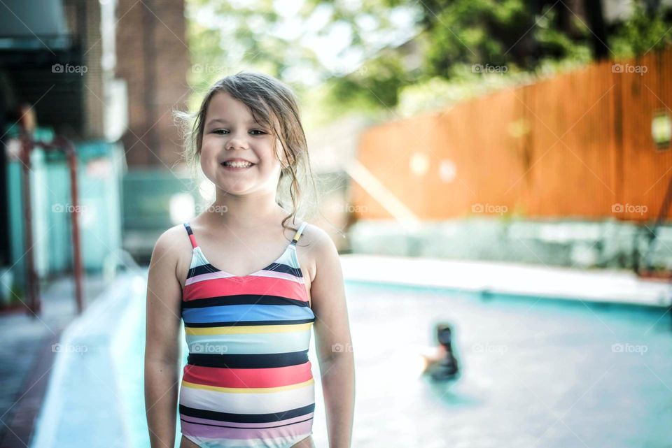 At the pool 