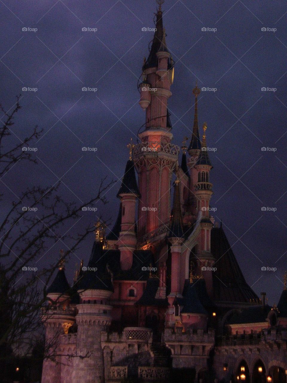 Disneyland Paris, night, feeric, Park