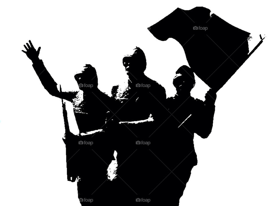 flag war independence victory by byg