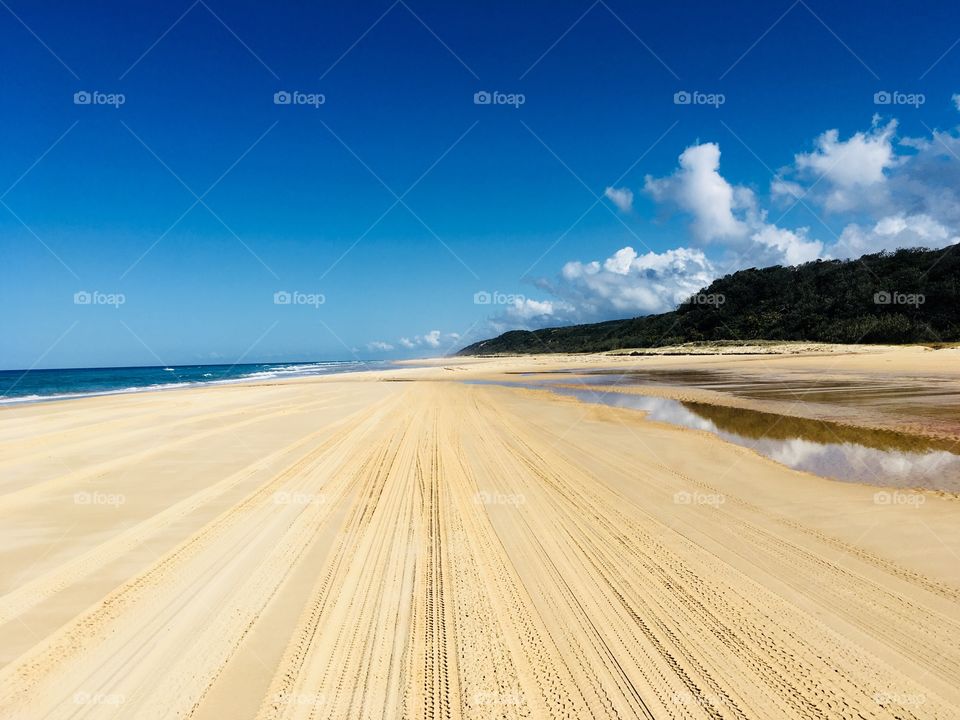 Endless sandy beach 