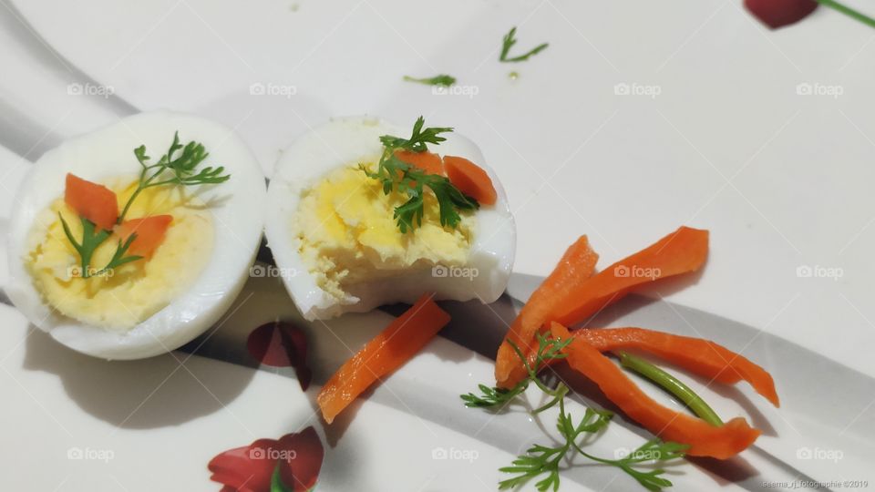 Healthy nutritious boiled egg for healthy start