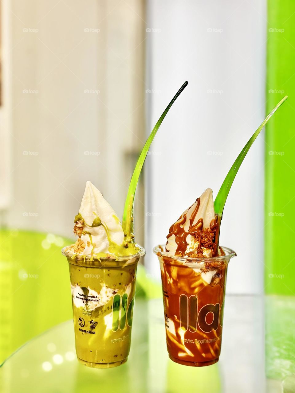 Bright colorful dessert 