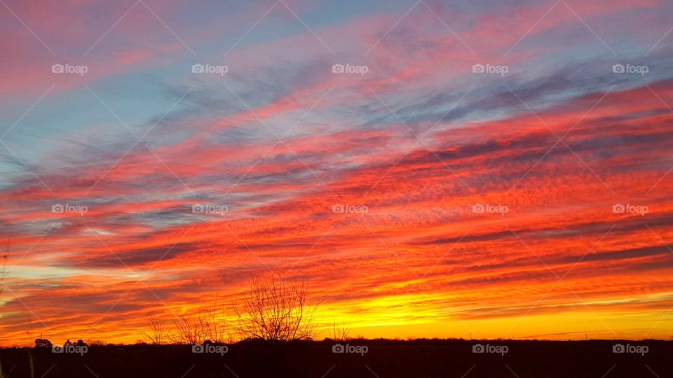 Sunrise Over Slaughterville Oklahoma